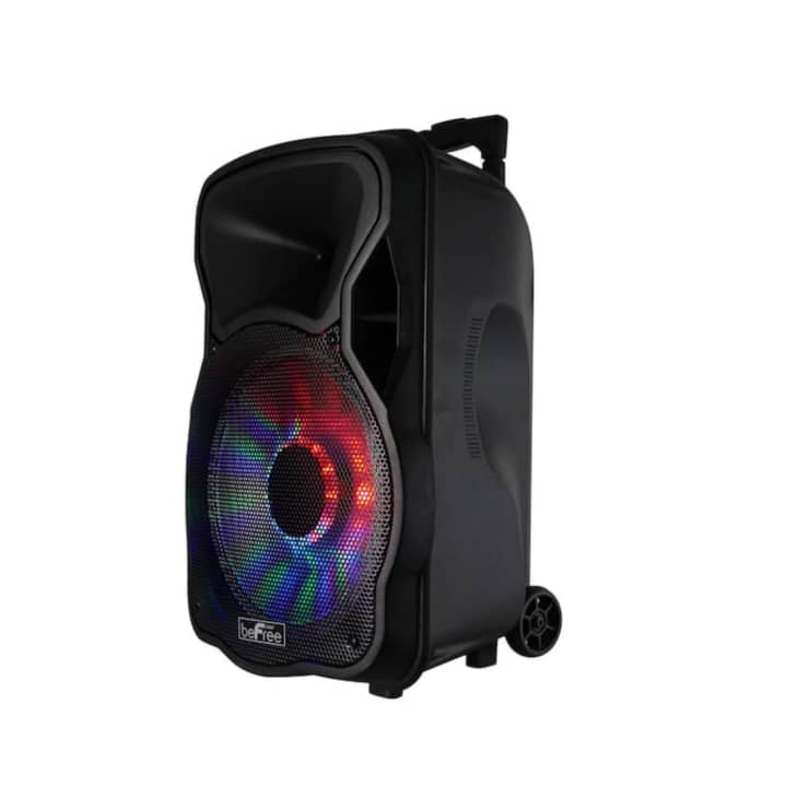 Bluetooth Rechargeable Portable Party PA Speaker with Illuminating Lights at Home Depot