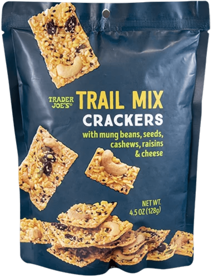 bag of trader joe's trail mix crackers