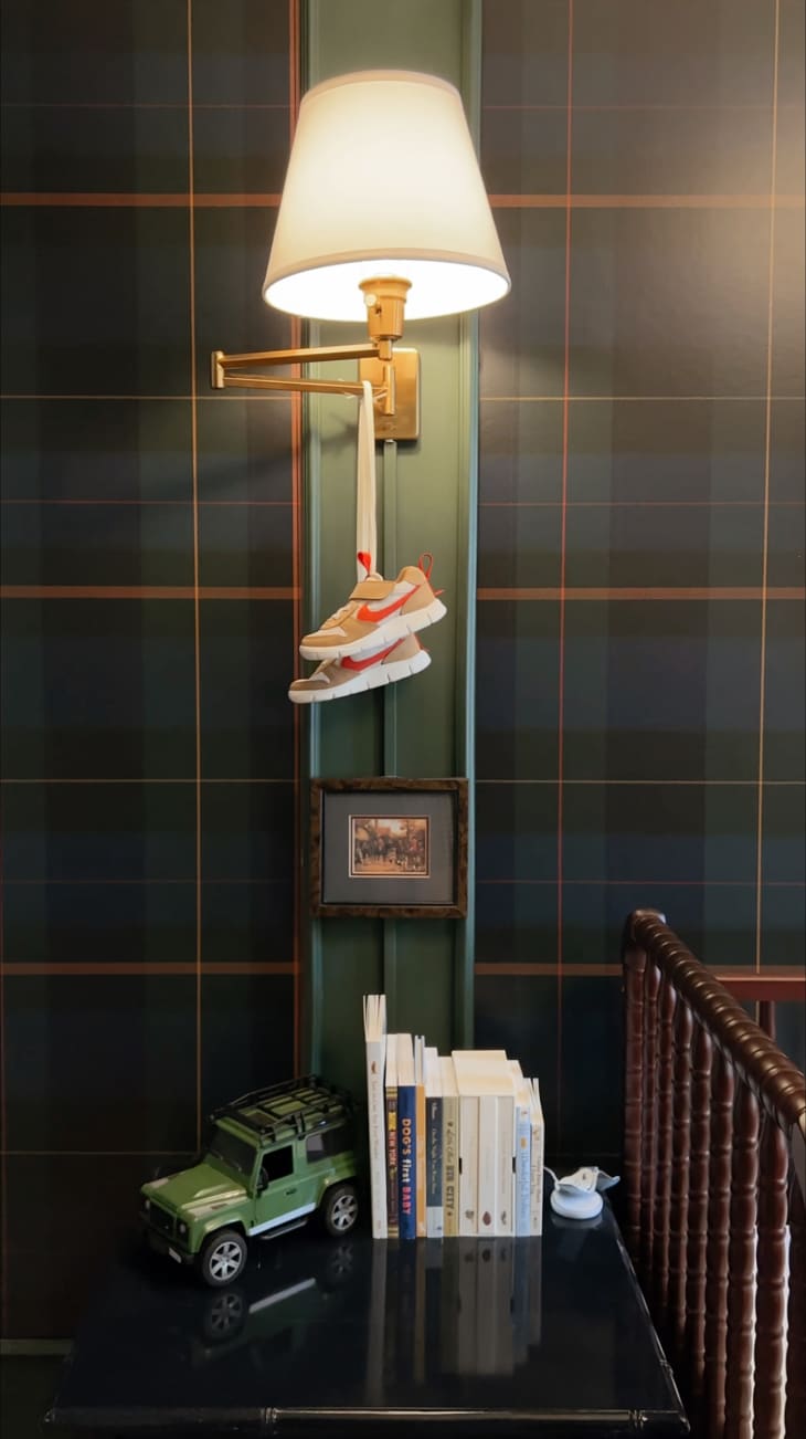 An Equestrian-Inspired NYC Boy’s Nursery with Tartan Plaid Wallpaper ...