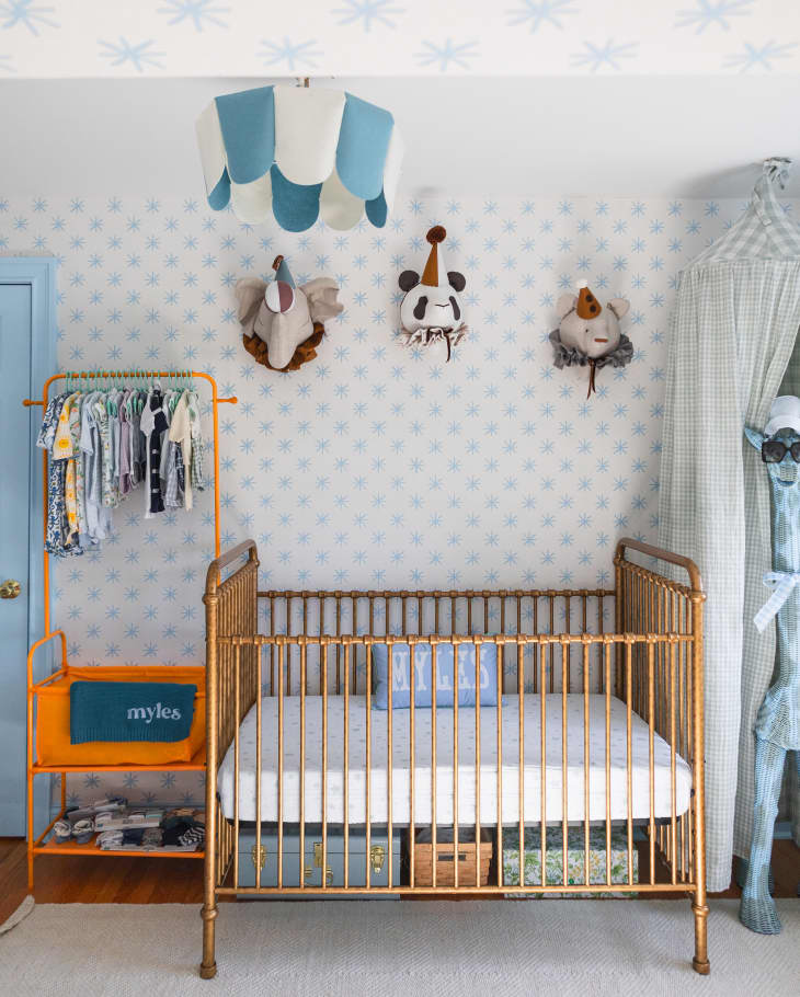 Star Wallpaper In A Dreamy Boy's Nursery — Photos 