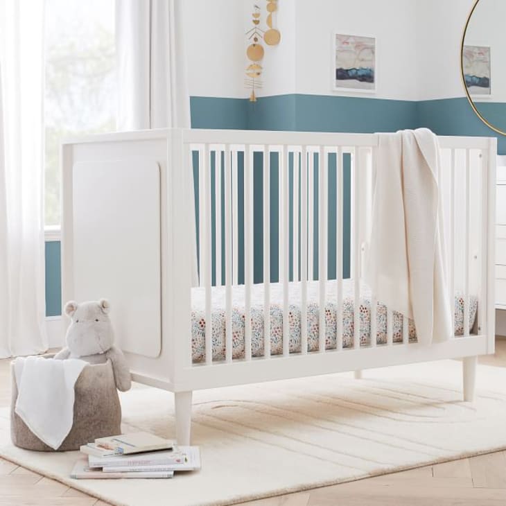 Pottery barn mid century mini clearance crib