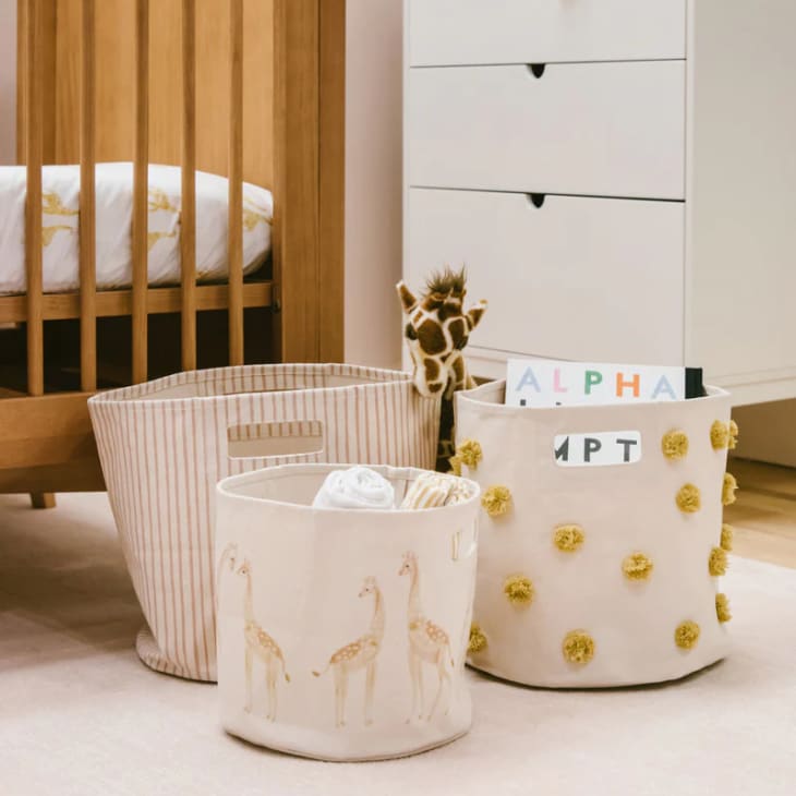 Pehr Canvas Bins Review for Toy Storage Apartment Therapy