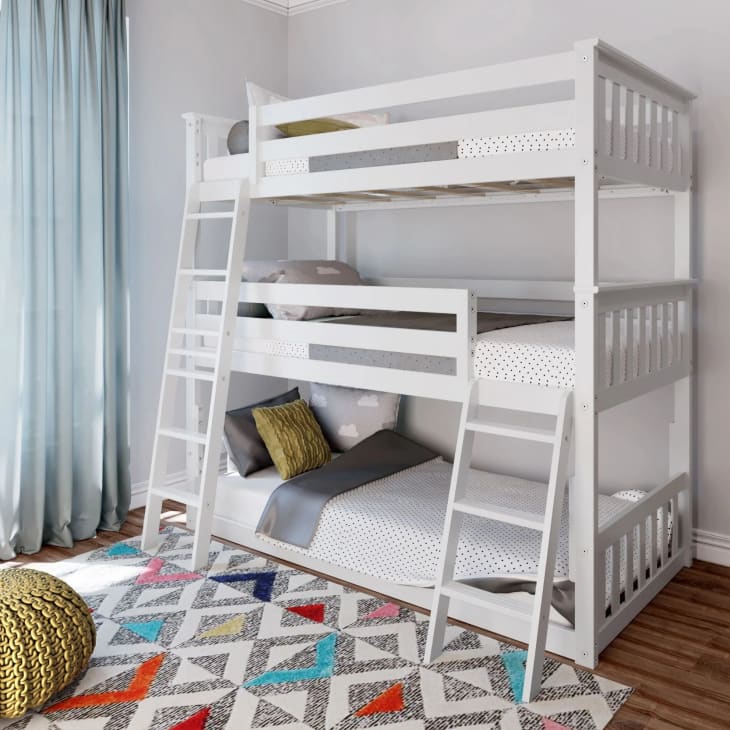 Childrens triple hot sale bunk beds