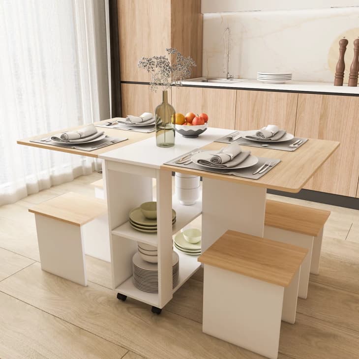 Product Image: 5-Piece Dining Table Set with Folding Kitchen Table