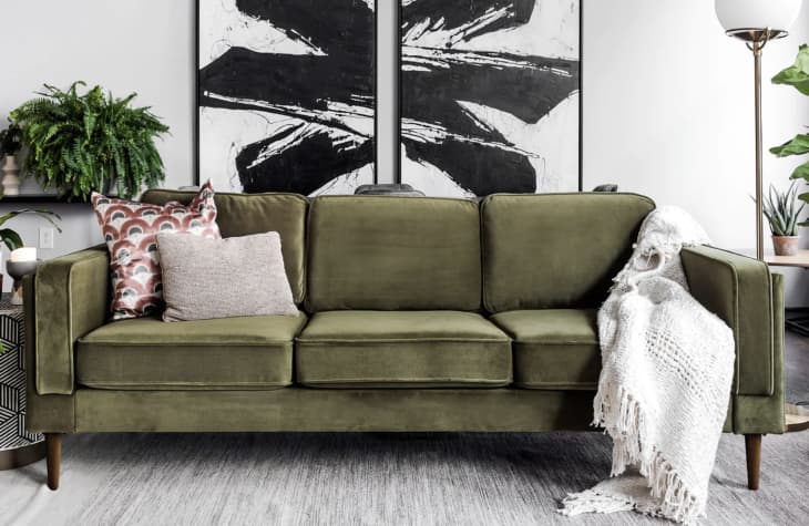 Product Image: Albany Sofa (Olive Velvet)