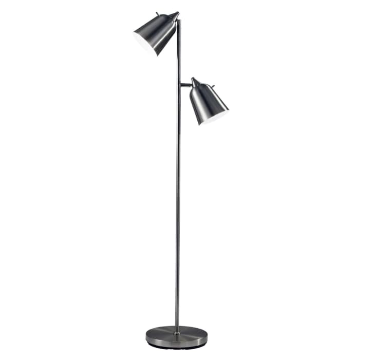 ADESSO Brushed Steel Floor Lamp at Amazon