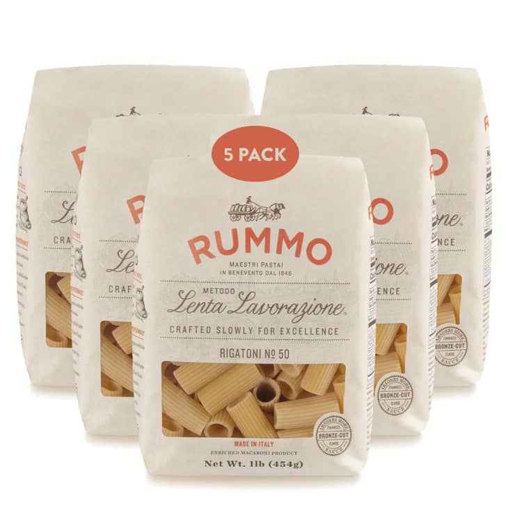 Rummo Italian Pasta Rigatoni, 5-Pack at Amazon