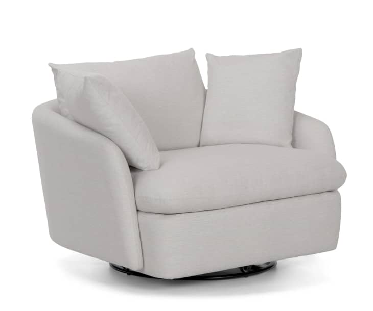 Product Image: Leigh Silver Ivory Swivel Chair