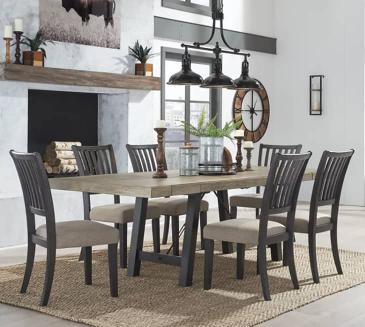 Baylow Extendable Dining Table with Trestle Base at Ashley