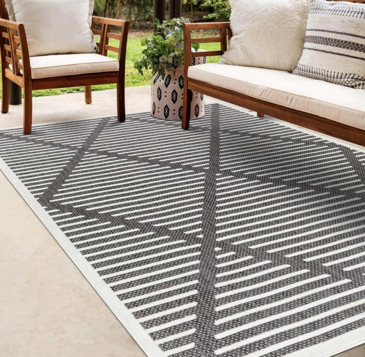 Product Image: Anah Black Outdoor Rug, 5'3" x 7'