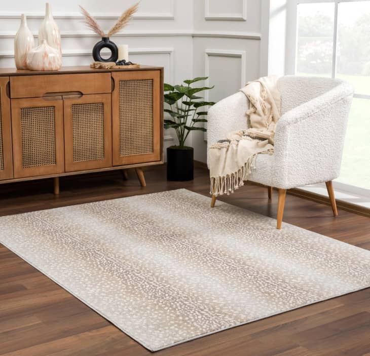 Product Image: Pointblank Tan Leopard Print Rug, 5'3" x 7'1"