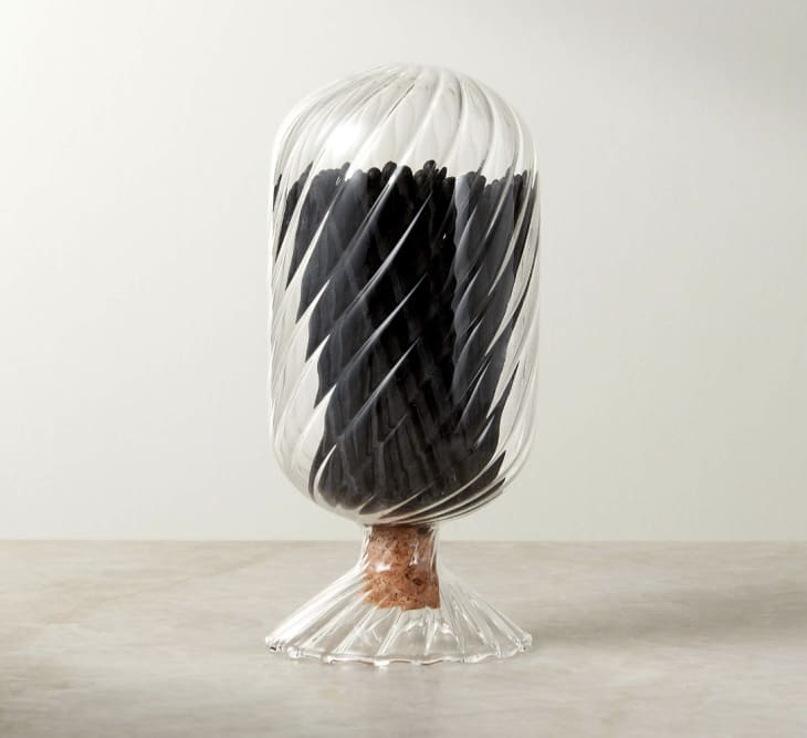 Product Image: Glass Cloche with Black Matches