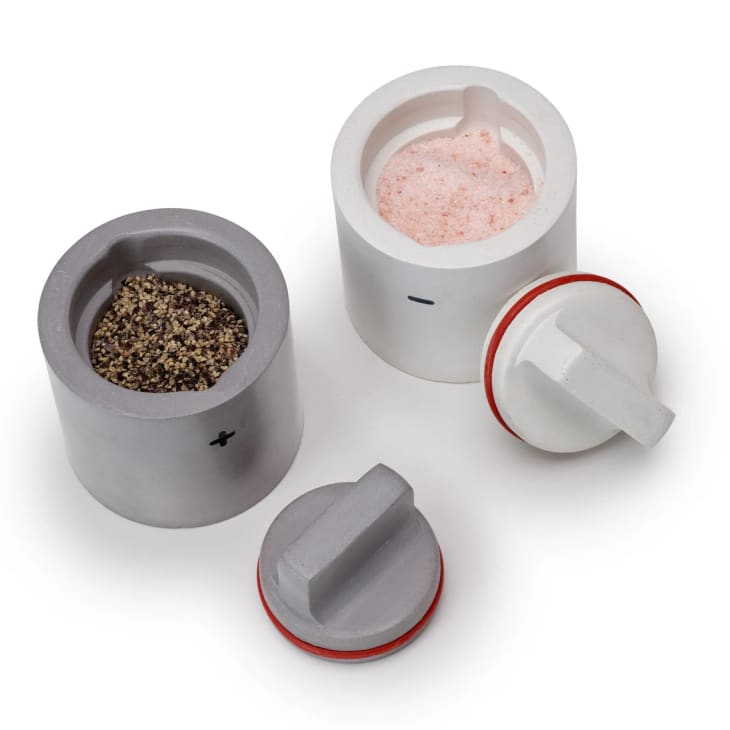 Concrete Salt and Pepper Shaker Set at Etsy