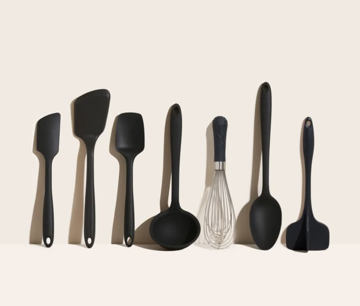 GIR Get it Right 7pc Premium Silicone Ultimate Kitchen Utensil Set - Black  