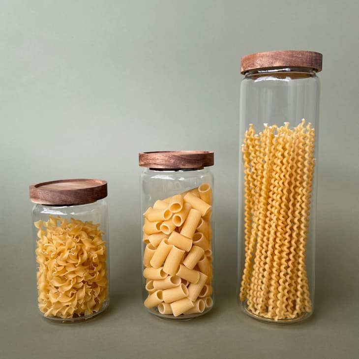 Product Image: Glass Storage Container with Wooden Lid