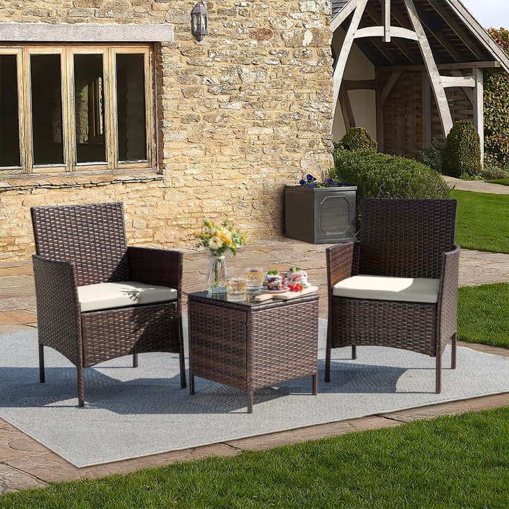 Jagger Wicker Outdoor Table and Chairs Set Wayfair