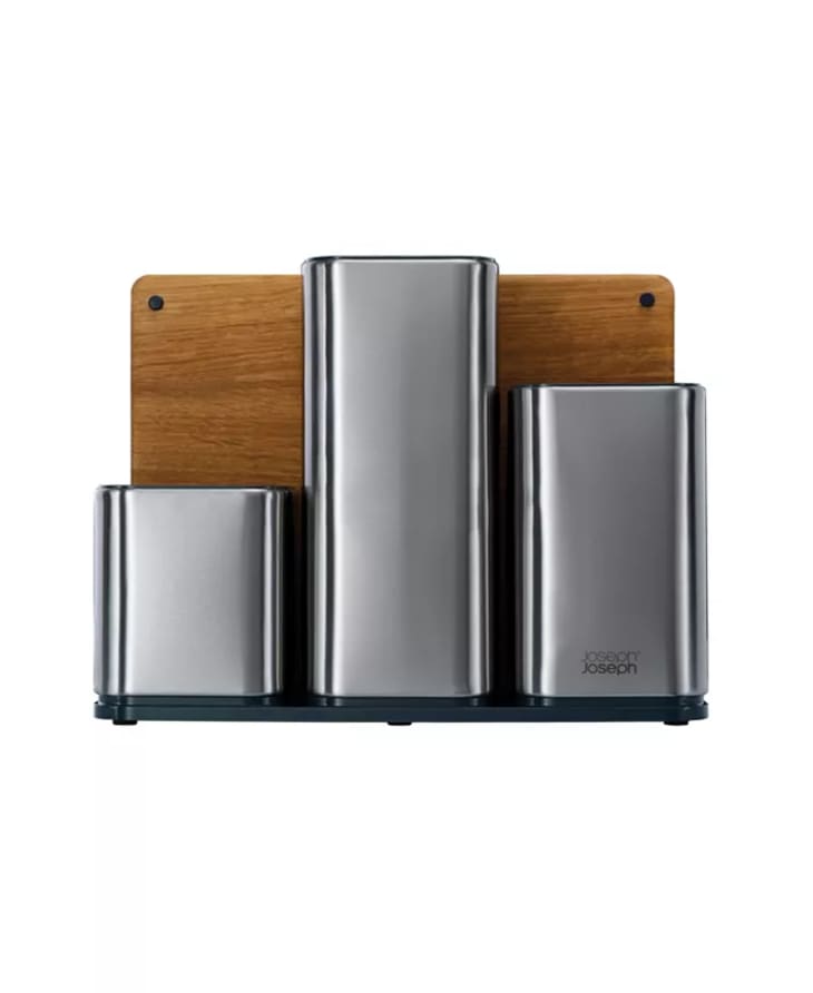 Product Image: Joseph Joseph CounterStore Stainless Steel Organizer with Oak Chopping Board
