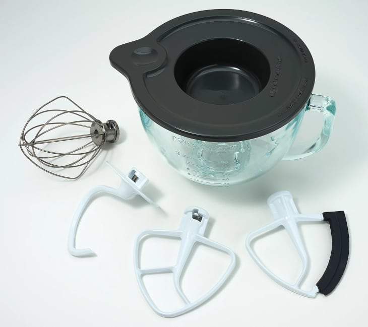KitchenAid 5-Quart Tilt Head Glass Bowl Stand Mixer with Flex Edge Beater QVC