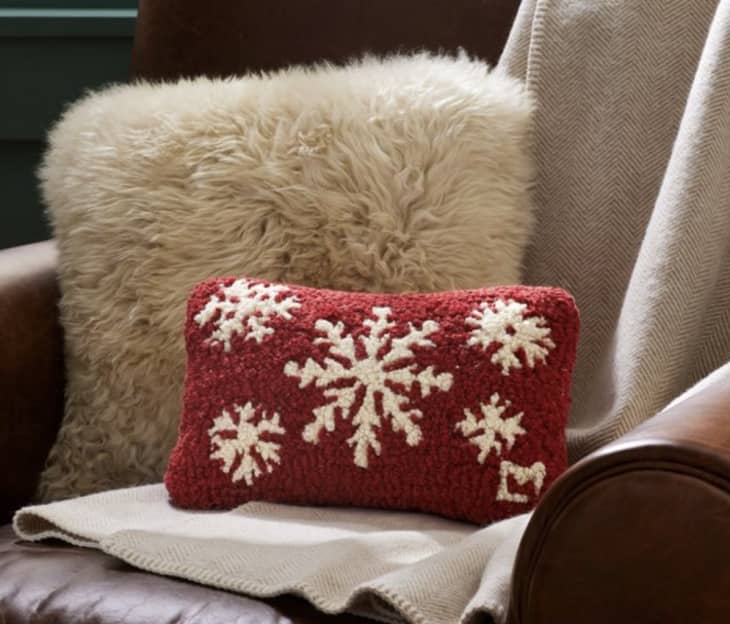 Product Image: Wool Hooked Snowflake Throw Pillow
