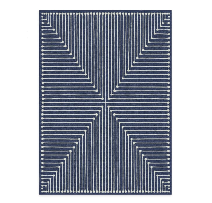 Product Image: Jonathan Adler Inkdrop Lapis Blue Rug, 5' x 7'