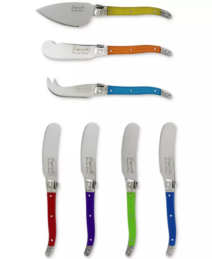 Laguiole 7-Pc. Jewel Colors Cheese Knife & Spreader Set at Macy’s