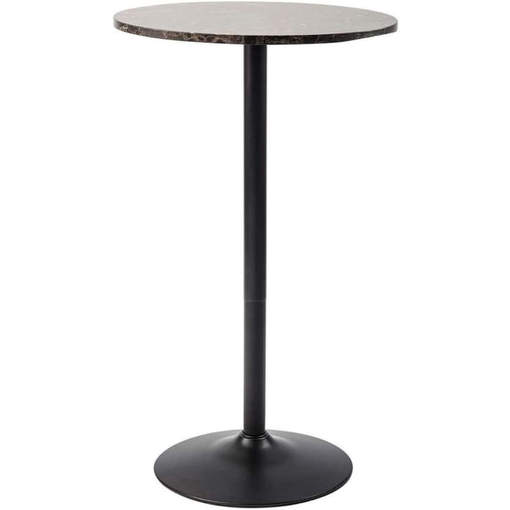 Pearington Round Bar Table Faux Marble Top at Amazon