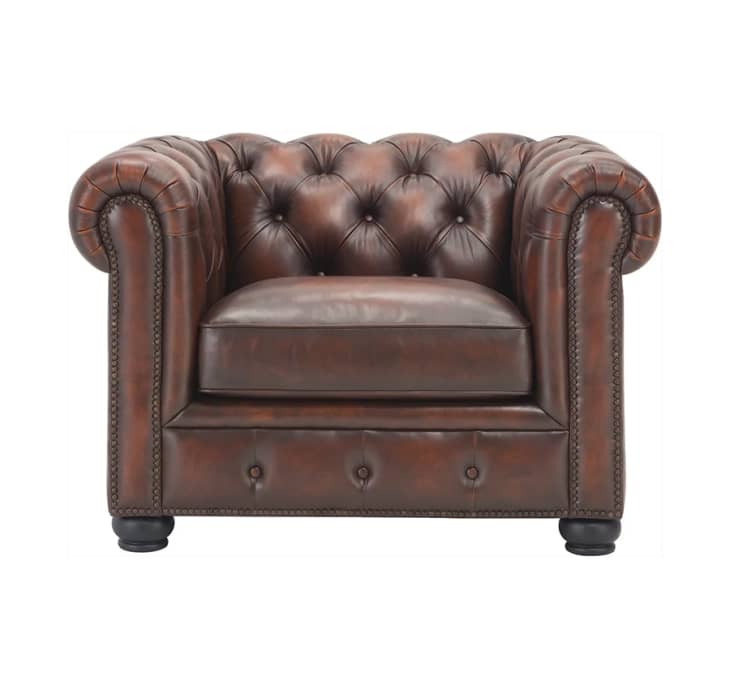 Hutchinson Leather Chair at Raymour & Flanigan