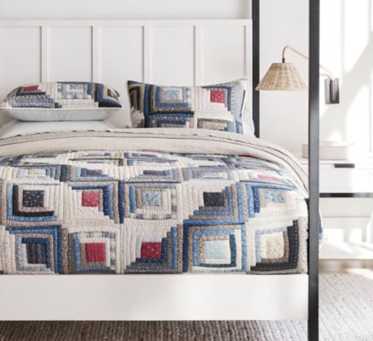 Lassen Handcrafted Quilt, Full/Queen at Pottery Barn