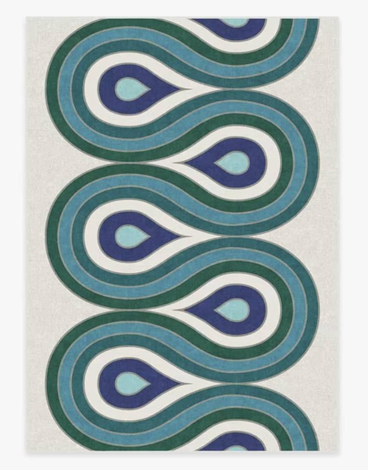 Product Image: Jonathan Adler Milano Peacock Rug, 5' x 7'