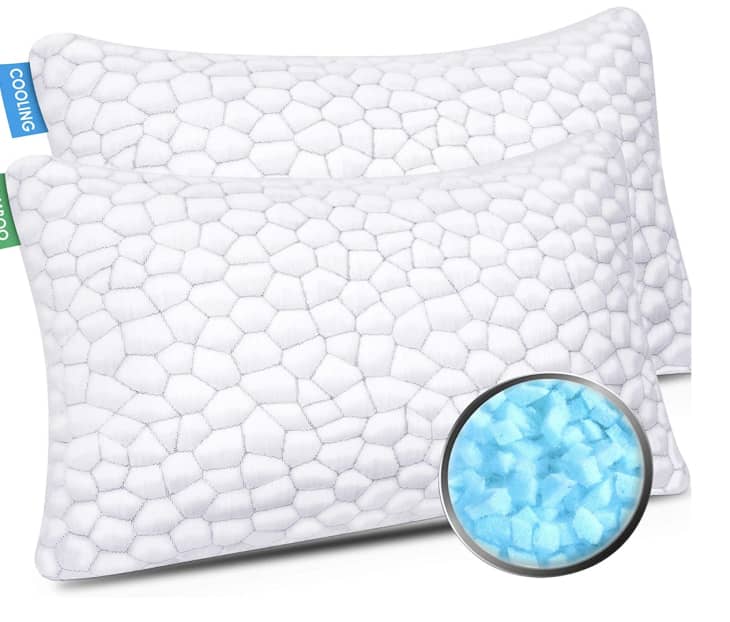 Shredded Memory Foam Cooling Pillows, 2-Pack at Amazon