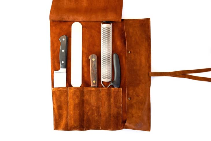 Suede Chef's Knife Roll at Etsy