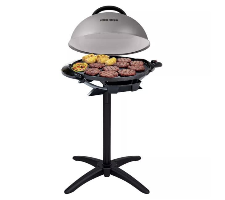 black and silver Indoor/Outdoor Electric Grill