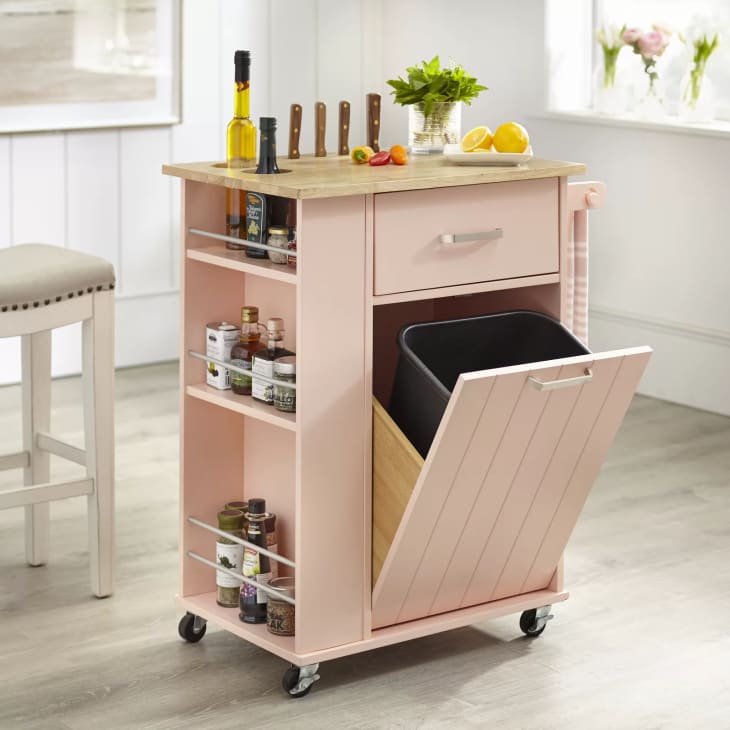 Product Image: Toro Rolling Kitchen Cart with Solid Wood Top
