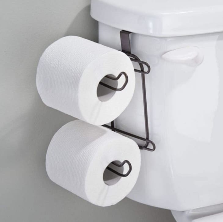 Metal Compact Hanging Over The Tank Toilet Paper Roll Holder