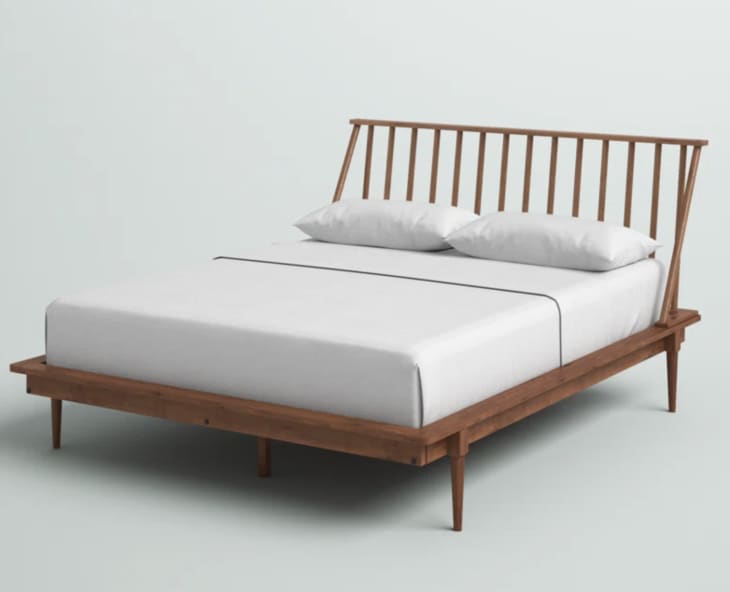 Product Image: Caramel Henline Solid Wood Spindle Bed, Queen