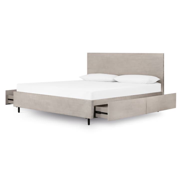 Iron & Acacia Storage Bed, Queen at West Elm