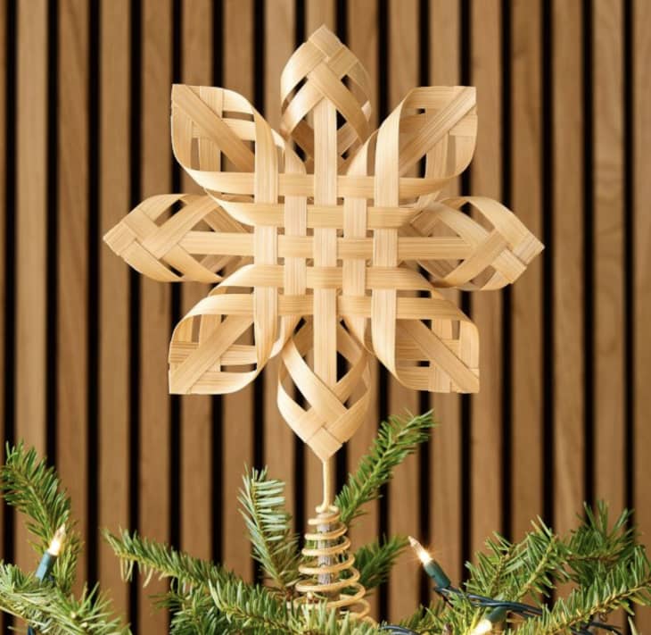 Woven Tree Topper at West Elm