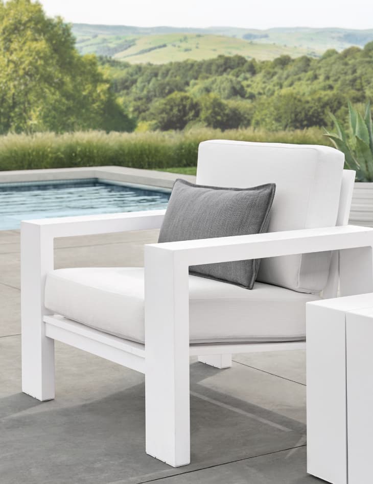 Product Image: Larnaca Outdoor White Metal Club Chair