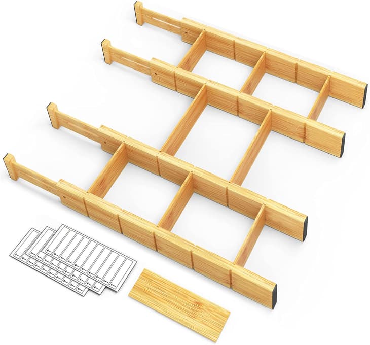 Product Image: SpaceAid Bamboo Drawer Dividers with Inserts and Labels