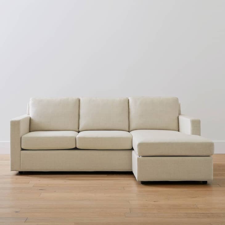 Sanford Square Arm Upholstered Chaise Sectional at Pottery Barn