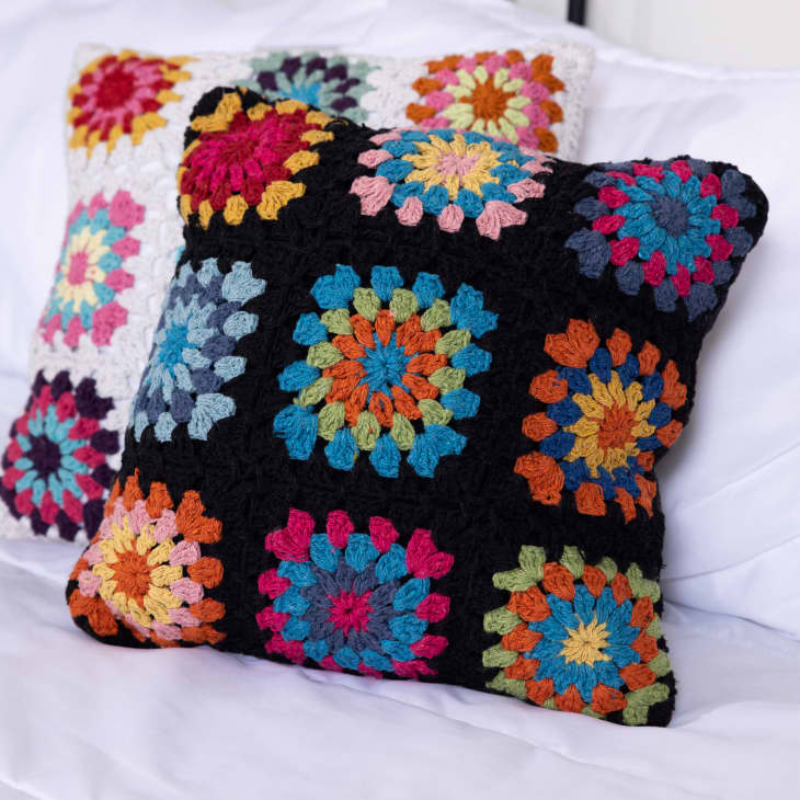 Granny Square Crochet Pillow at Five Below