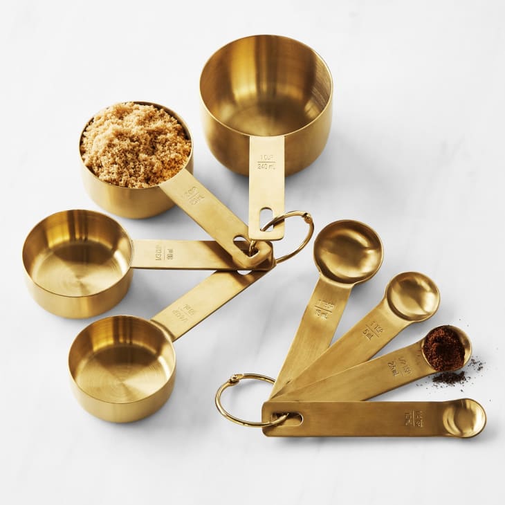 Product Image: Williams Sonoma Gold Measuring Cups & Spoons