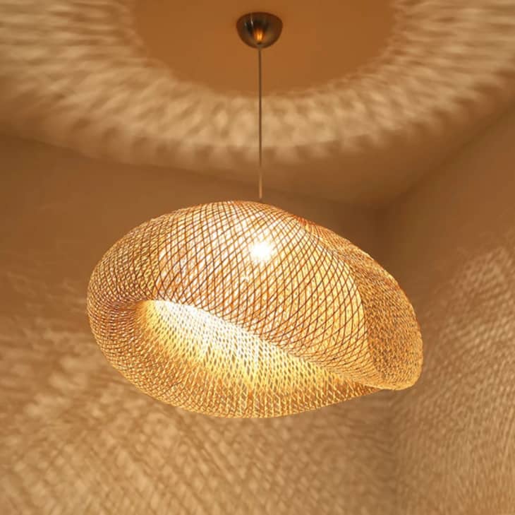 Bamboo Pendant Light at Etsy