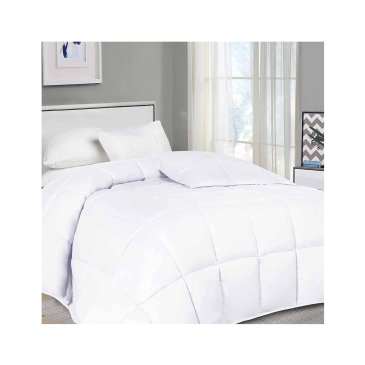 SUPERIOR Brushed Microfiber Solid Comforter at Amazon