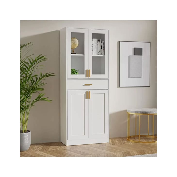 Cozy Castle Tall White Display Cabinet at Walmart