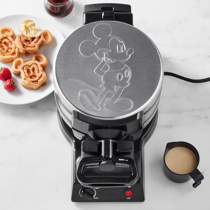 Mickey Mouse Double Flip Waffle Maker at Williams Sonoma