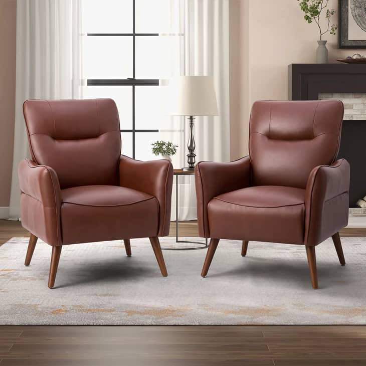 Product Image: 14 Karat Home Contemporary Upholstered Accent Chair (Set of 2)