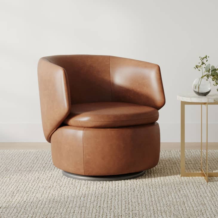 Product Image: Crescent Leather Swivel Chair