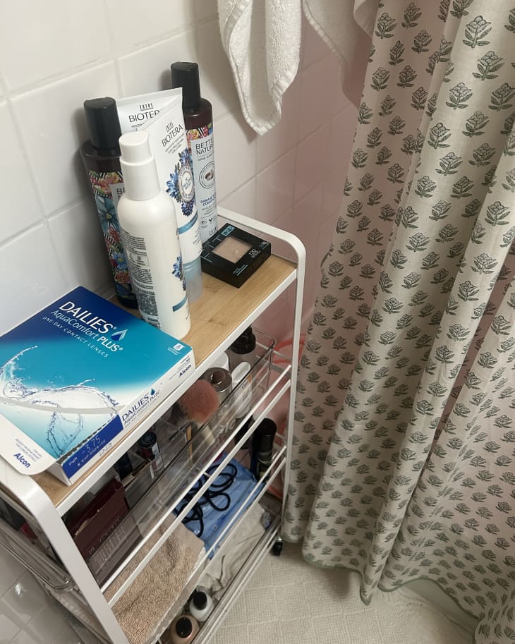 Target's Skinny Storage Cart Gave My Small Bathroom a Makeover