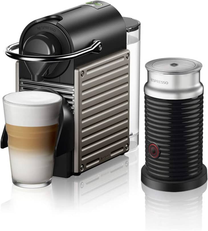 Nespresso Pixie Espresso Machine by Breville with Aeroccino Milk Frother at Amazon